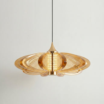 Luminária Pendente Moderno Clássico Vidro Metal Trani — ORNE