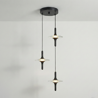 Luminária Pendente Moderno Minimalista Acrílico Metal Cobre LED Sallent — ORNE