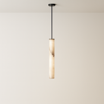 Luminária Pendente Moderna Minimalista LED Mármore Fuzi - 30cm / Branco Quente (3000K) - ORNE™