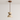 Luminária Pendente Moderna Minimalista Madeira Mármore Travertino Zyla - Branco Quente (3000K) - ORNE™