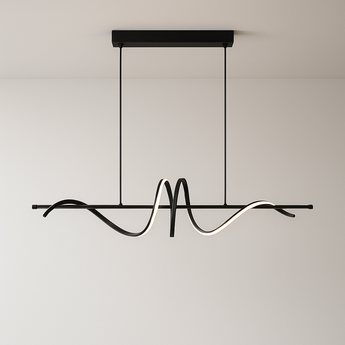 Luminária Pendente Moderna Minimalista Snake - Preto - ORNE™