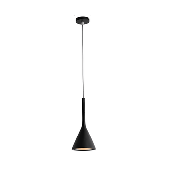 Luminária Pendente Moderna Minimalista Penn - Preto / Ø15cm / Metal - ORNE™