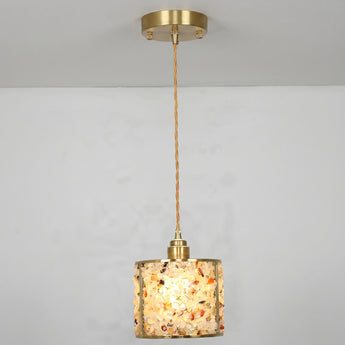 Luminária Pendente Moderno Minimalista Vidro Metal Edelvais — ORNE
