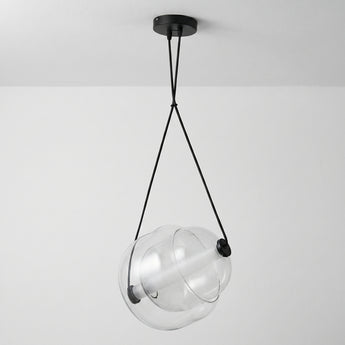 Luminária Pendente Moderno Minimalista Vidro Metal Globo LED Serenara — ORNE