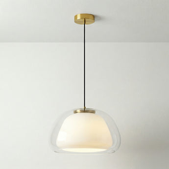 Luminária Pendente Moderno Minimalista Vidro Metal Globo Teramo — ORNE