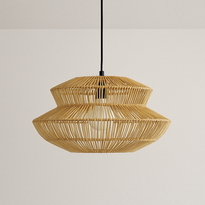 Luminária Pendente Rústico Moderno Rattan Vime Yawl — ORNE