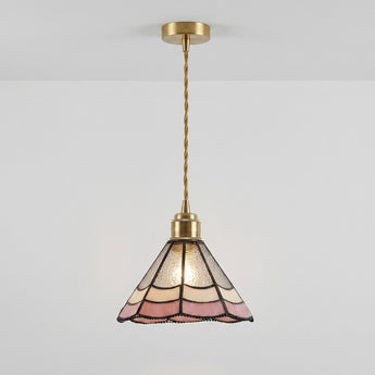 Luminária Pendente Tiffany Clássico Retrô Vintage Vidro Metal Dangila — ORNE