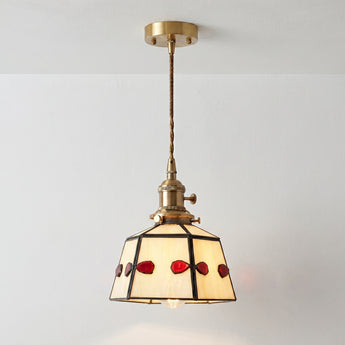 Luminária Pendente Tiffany Retrô Vintage Vidro Metal Dehar — ORNE