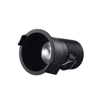 Luminária Spot Embutir Redondo Antiofuscante LED Suther - Preto / 5W / Branco Neutro (4000K) - ORNE™
