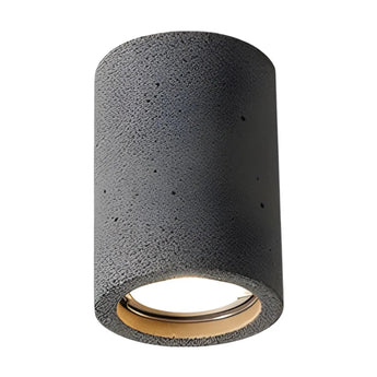 Luminária Spot Moderna Minimalista Granilite Concreto Voltz - Preto / Modelo A | Ø7x10cm / Branco Quente (3000K) - ORNE™