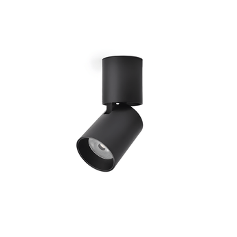 Luminária Spot Sobrepor Direcionável Articulada Moderna Minimalista LED Downlight - Branco Neutro (4000K) / Preto / 15W - ORNE™