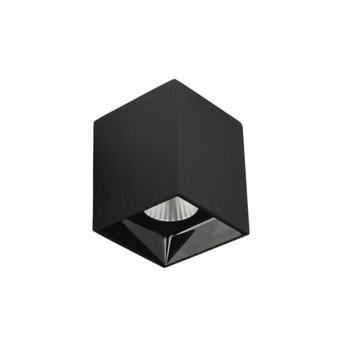 Luminária Spot Sobrepor Moderno Minimalista Quadrado Antiofuscante LED Nexus - Preto / 10W / Branco Quente (3000K) - ORNE™