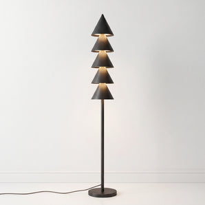 Luminária de Piso Coluna Moderna Minimalista Metal LED Scanno