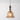 Luminária Pendente Retrô Vidro Madeira Metal Spiro