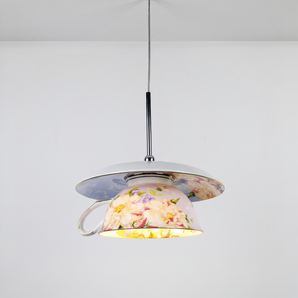 Luminária Pendente Retrô Vintage Metal Cerâmica Sahel