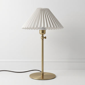 Luminária de Mesa Abajur Articulada Clássica Minimalista Metal Tecido Calgary