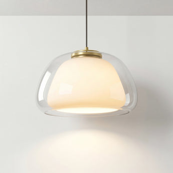 Luminária Pendente Moderno Minimalista Vidro Metal Globo Civita — ORNE