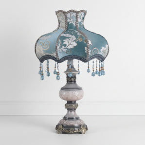 Luminária de Mesa Retrô Vintage Metal Tecido Sevilha