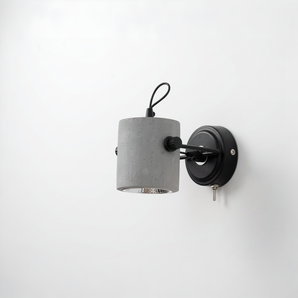 Luminária Arandela Articulada Moderna Minimalista Metal Cimento Nakatsu