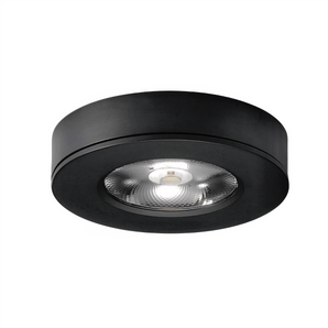 Luminária Spot Sobrepor Moderno Minimalista Redondo Antiofuscante LED Klin 220v - Preto / 3W / Branco Quente (3000K) - ORNE™