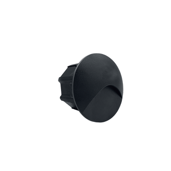 Balizador de Embutir Alumínio Externo LED 3W 3000K IP65 Opal - Preto - ORNE™