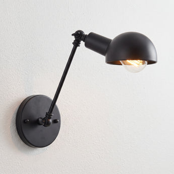 Luminária Arandela Articulada Industrial Minimalista Metal Preto Onion — ORNE
