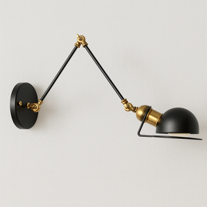 Luminária Arandela Articulada Retrô Vintage Minimalista Metal Preto Ray
