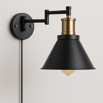 Luminária Arandela Articulada Industrial Retrô Vintage Metal Plug — ORNE