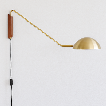 Luminária Arandela Moderna Minimalista Articulável Alle - Dourado / 110cm / Branco Quente (3000K) - ORNE™
