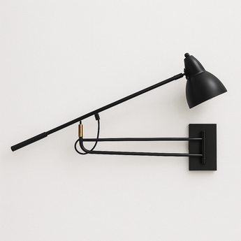 Luminária Arandela Minimalista Metal Mench - Preto - ORNE™