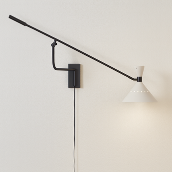Luminária Arandela Moderna Minimalista Articulada Metal Ilda - Com fio - ORNE™