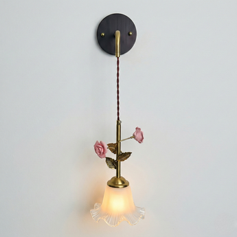 Luminária Arandela Clássica Retrô Vintage Cerâmica Metal Lucan — ORNE