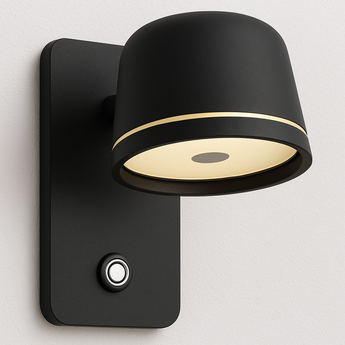 Luminária Arandela Moderna Minimalista Dimerizável Crafter - Preto / Dimerizável (3000K-6000K) / 5W - ORNE™