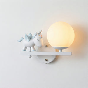 Luminária Arandela Infantil Minimalista Metal Globo Branco Snuggle — ORNE