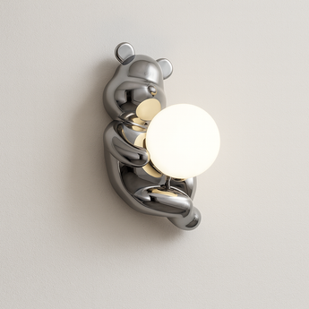 Luminária Arandela Moderna Minimalista Infantil Metal Kitten - 12x30cm / A / Alumínio - ORNE™