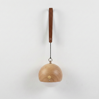 Luminária Arandela Moderna Minimalista Madeira Vidro Globo LED Lipova — ORNE