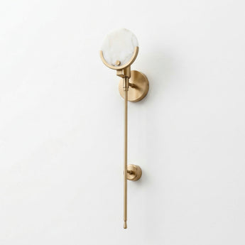 Luminária Arandela Moderna Minimalista Mármore Carrara Metal Estíria — ORNE