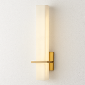 Luminária Arandela Moderna Clássica Metal Mármore Linna - Branco Quente (3000K) - ORNE™