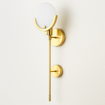 Luminária Arandela Moderna Minimalista Mármore Metal Dourado Wand — ORNE