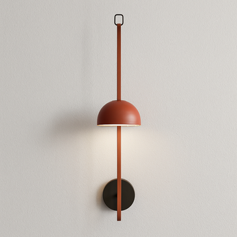 Luminária Arandela Moderna Minimalista LED Metal Varnie - Laranja / Alumínio e Acrílico|Ø20cm|Branco Neutro (4000K) / 1 Lâmpada - ORNE™