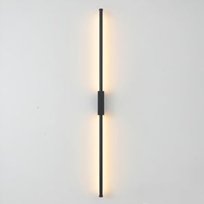 Luminária Arandela Moderna Minimalista Metal Linear Preto LED Papi — ORNE