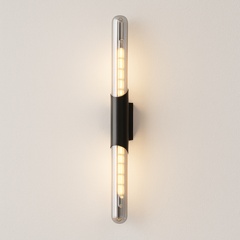 Luminária Arandela Moderna Minimalista Vidro Ada - Ø5,5x63cm / Vidro e Alumínio - ORNE™