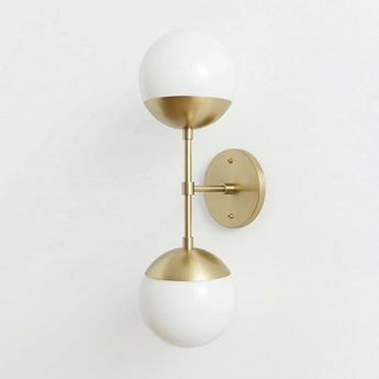 Luminária Arandela Moderna Minimalista Vidro Metal Globos LED Andrews — ORNE