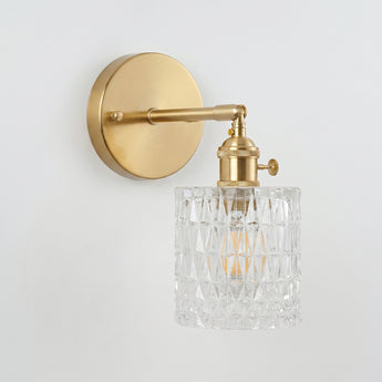 Luminária Arandela Moderna Minimalista Vidro Metal Azaleia — ORNE