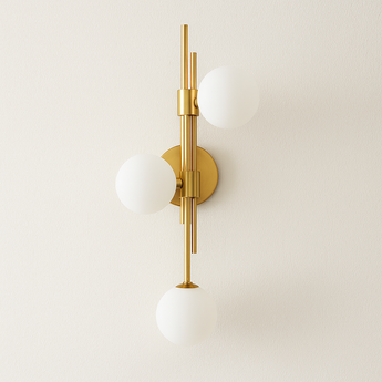 Luminária Arandela Moderna Minimalista Globo Bola Vidro Blade - Fosco / Branco Quente (2700-3500K) - ORNE™