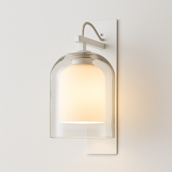 Luminária Arandela Moderna Minimalista Alumínio e Vidro Ease - Vidro Incolor - ORNE™