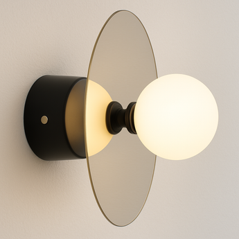 Luminária Arandela Moderna Minimalista Vidro Metal Globos Hess — ORNE