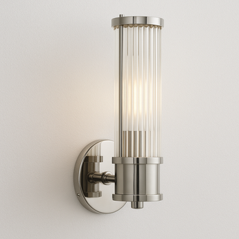 Luminária Arandela Moderna Minimalista Vidro Metal Horo - 1 Lâmpada - ORNE™