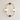 Luminária Arandela Moderna Clássica Minimalista Metal Vidro Canelado Dourado LED Messir