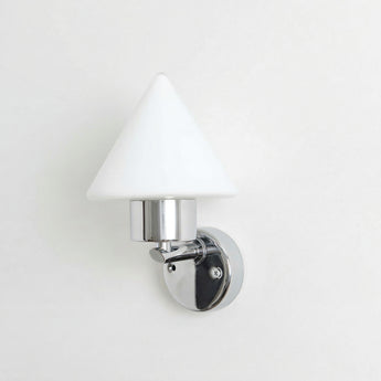 Luminária Arandela Moderna Minimalista Vidro Metal Prata Navarra — ORNE